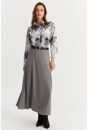 Kadın Gri Çan Etek MLON3005