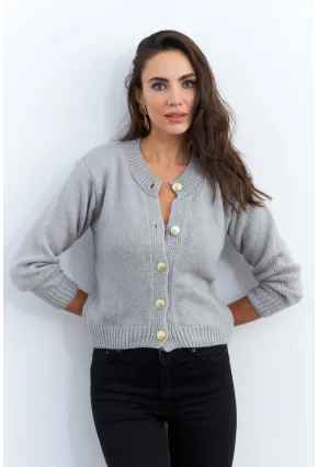 Kadın Gri Hırka YV285