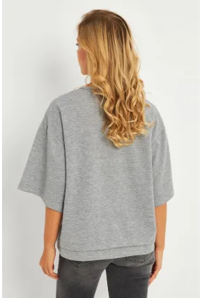 Kadın Gri Sweatshirt EY2911