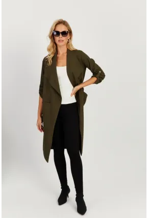 Kadın Haki Mevsimlik Pardesü MU159