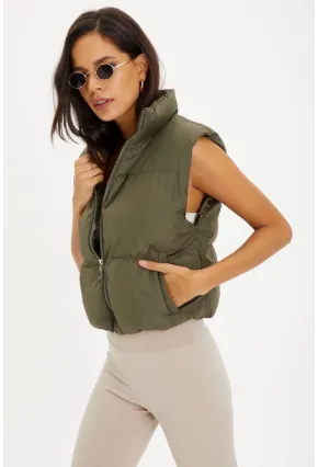 Kadın Haki Şişme Yelek DAF4910