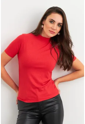 Kadın Kırmızı Basic Bluz AYD404