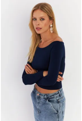 Kadın Lacivert Bluz HOR13