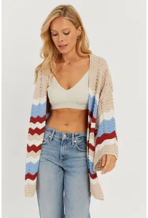 Kadın Multi Ajurlu Renkli Hırka MİW4741