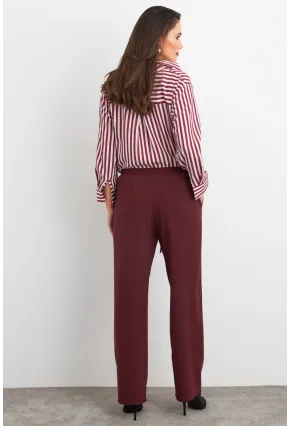 Kadın Mürdüm Pantolon ELA6647