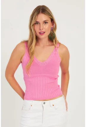 Kadın Pembe Triko Bluz SMT225