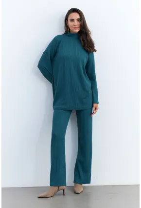 Kadın Petrol Alt Üst Pantolon Takım MTF28
