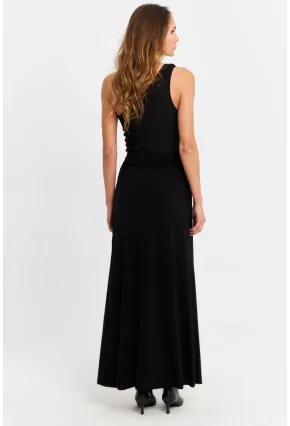 Kadın Siyah Anvelop Etek HOR41