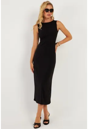 Kadın Siyah Basic Elbise DMR2433