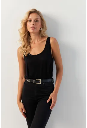 Kadın Siyah Bluz AYD372