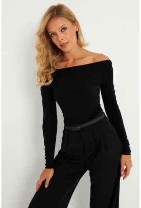 Kadın Siyah Bluz HOR13