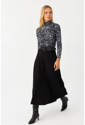 Kadın Siyah Çan Etek MLON3005