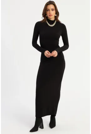 Kadın Siyah Maxi Elbise MLİK100