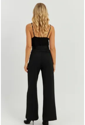 Kadın Siyah Yüksek Bel Pantolon KED2011