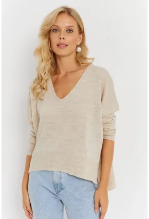 Kadın Taş Önü Kısa Triko Kazak YİL551