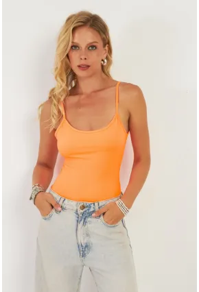 Kadın Turuncu Kaşkorse Body AYD367