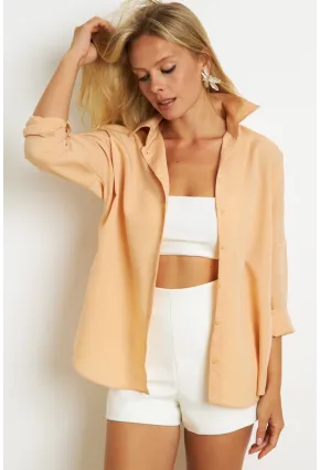 Kadın Vanilya Basic Gömlek K1251