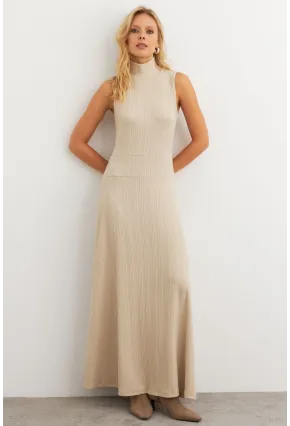 Kadın Vanilya Basic Maxi Elbise MTF29