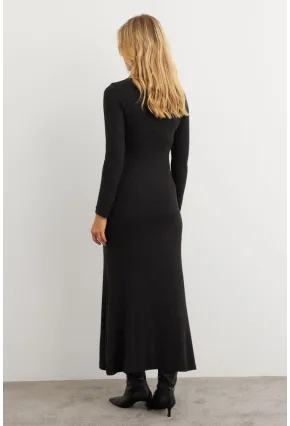 Kadın Antrasit Balıkçı Maxi Elbise MEY100