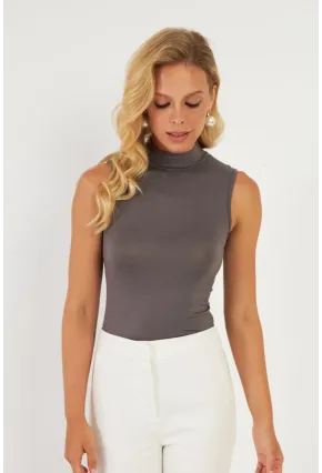 Kadın Antrasit Bluz LPP1289