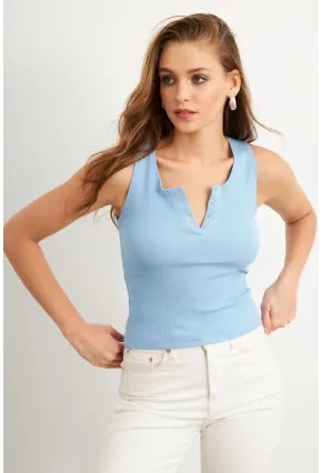 Kadın Bebe Mavi Patlı Kaşkorse Bluz MK02