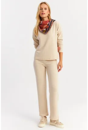 Kadın Bej Alt Üst Takım YLE19