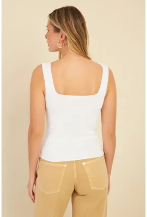 Kadın Beyaz Triko Bluz SMT224