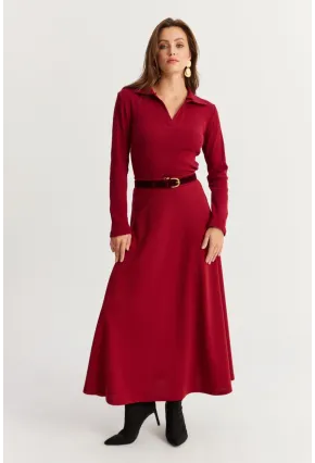 Kadın Bordo Çan Etek MLON3005