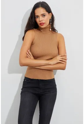 Kadın Camel Balıkçı Bluz YV97