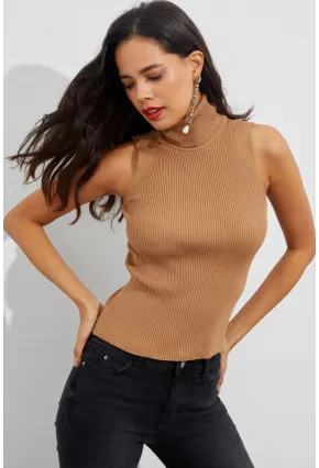 Kadın Camel Balıkçı Bluz YV97