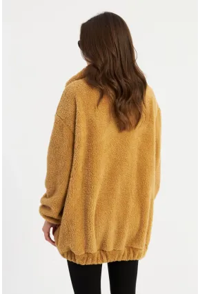 Kadın Camel Peluş Mont MLYT58