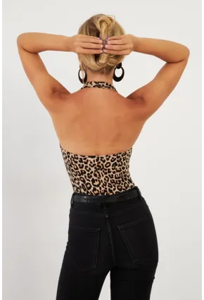 Kadın Camel Sırtı Açık Çıtçıtlı Body LPP1295