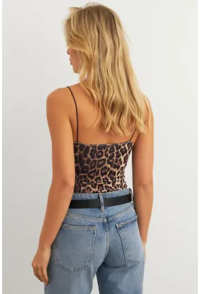 Kadın Camel-Siyah Askılı Body LİK15