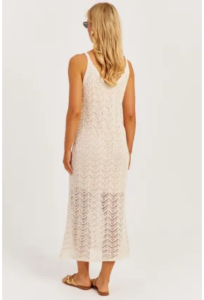 Kadın Ekru Askılı Astarlı Elbise YZ629
