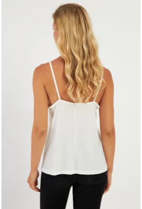 Kadın Ekru Dantelli Atlet AYD353