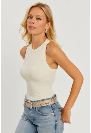 Kadın Ekru Fitilli Bluz AYD317