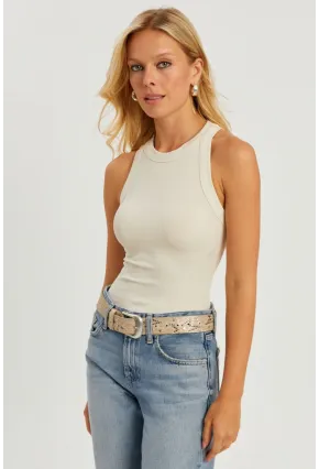 Kadın Ekru Fitilli Bluz AYD317