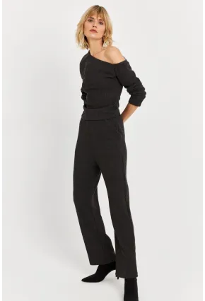 Kadın Haki Asimetrik Yaka Alt Üst Takım KED7151