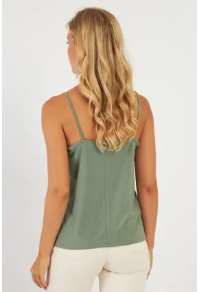 Kadın Haki Dantelli Atlet AYD353