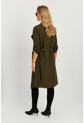 Kadın Haki Mevsimlik Pardesü MU159
