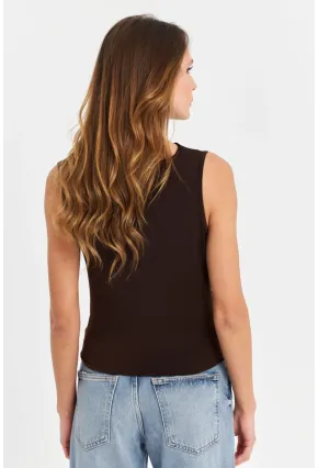 Kadın Kahverengi Büzgülü Bluz YZ625