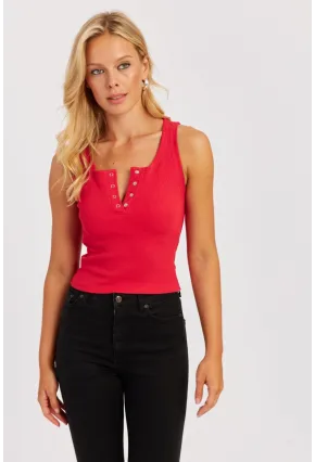Kadın Kırmızı Patlı Kaşkorse Bluz MK02