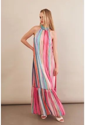 Kadın Multi Astarlı Maxi Şifon Elbise PSG1004