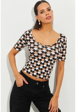 Kadın Multi Desenli Bluz LPP1224