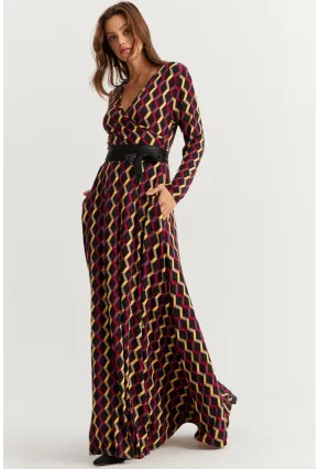 Kadın Multi Kruvaze Maxi Elbise VTN3