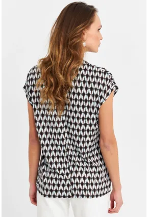 Kadın Multi V Yaka Salaş Bluz MLPP643