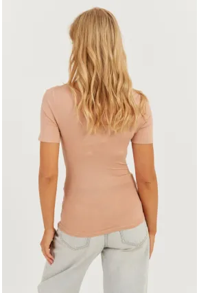 Kadın Pudra Kruvaze Bluz AYD304