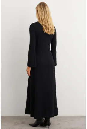 Kadın Siyah Basic Maxi Elbise MTF30