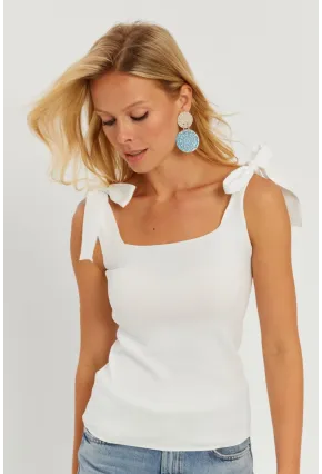 Kadın Siyah-Beyaz İkili Triko Bluz YV271