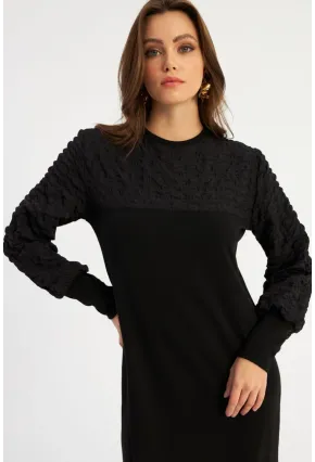 Kadın Siyah Maxi Elbise MBK57